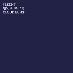 #222247 - Cloud Burst Color Image